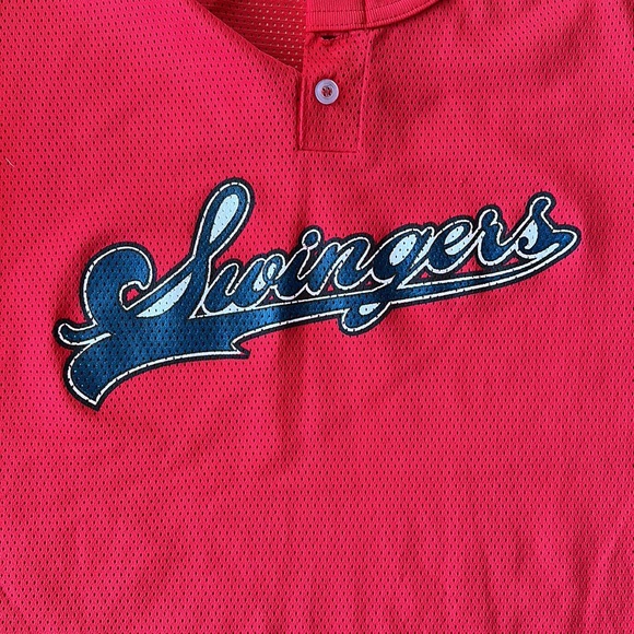 Retro red Swingers baseball shirt - Picture 2 of 5